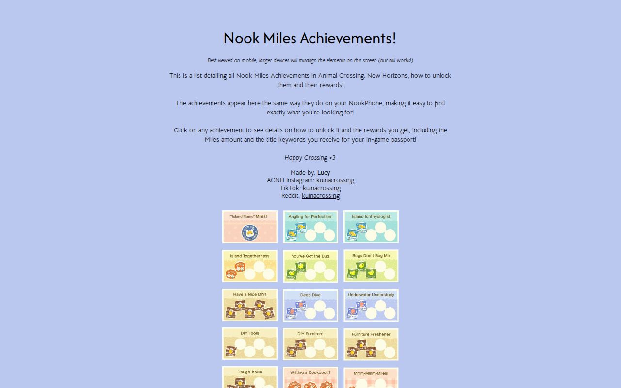 List of all ACNH Nook Miles Achievements, how to unlock them and their